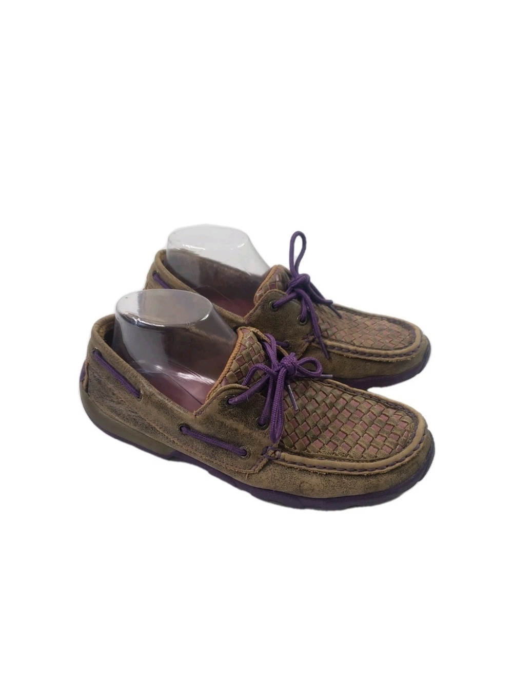 Twisted X Leather Driving Moc Womens Size 9.5 Lace Up